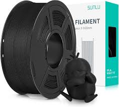 Filamento PLA Negro SUNLU 1.75mm para Impresoras 3D